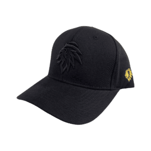 כובע אריה, כובע שחור, כובע מצחייה, מצחייה קשתית, דגם 'כתרליון'